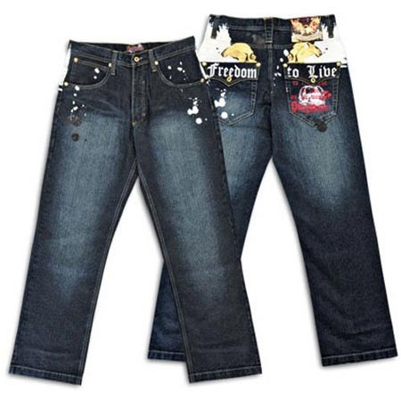 Ugly-Ass Embroidered Jeans for Men