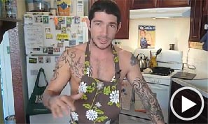 Porn Star Johnny Hazzard, Naked Chef