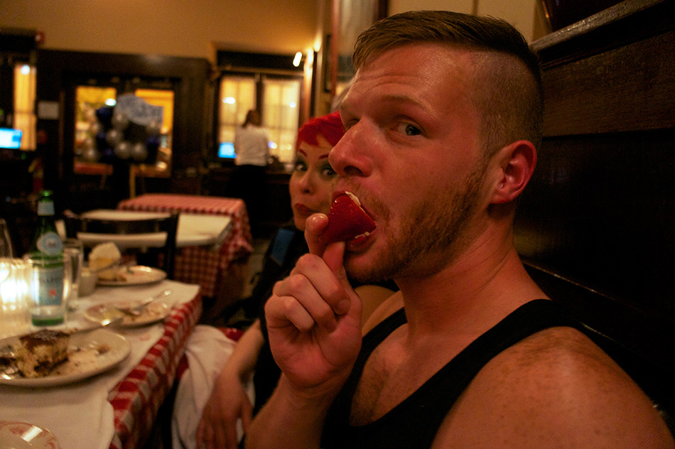 Brian Bonds only ate this strawberry.