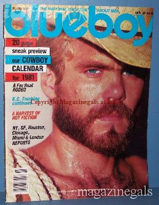 A vintage issue of Blueboy.