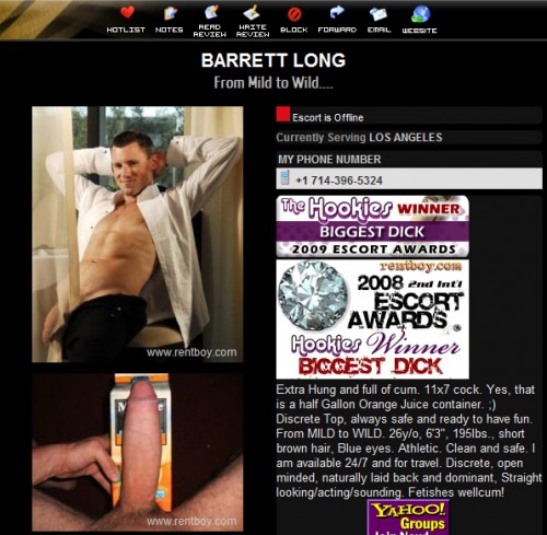 Barrett Long Gay Porn Star 45