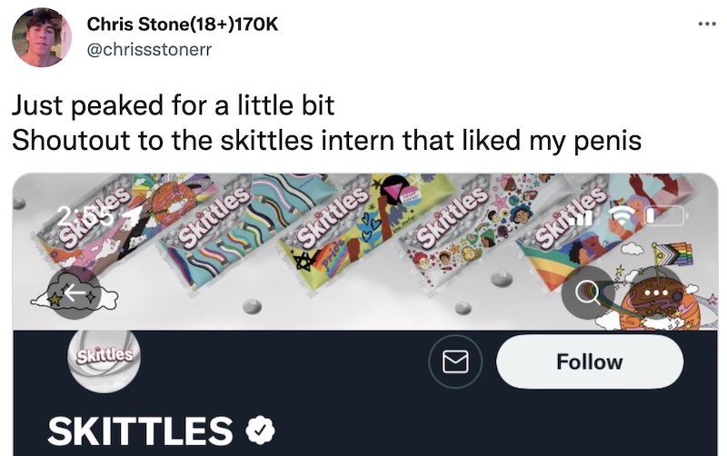 Skittles Dick Pic