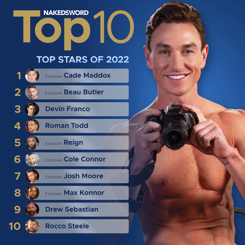 New Gay Porn Stars - See Which A-Lister Was Just Named The Most Popular Gay Porn Star of 2022 -  TheSword.com